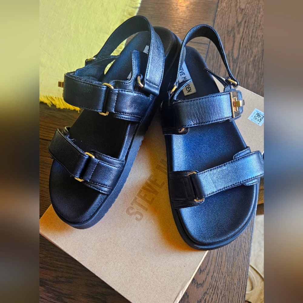 Steve madden MONA black leat 9